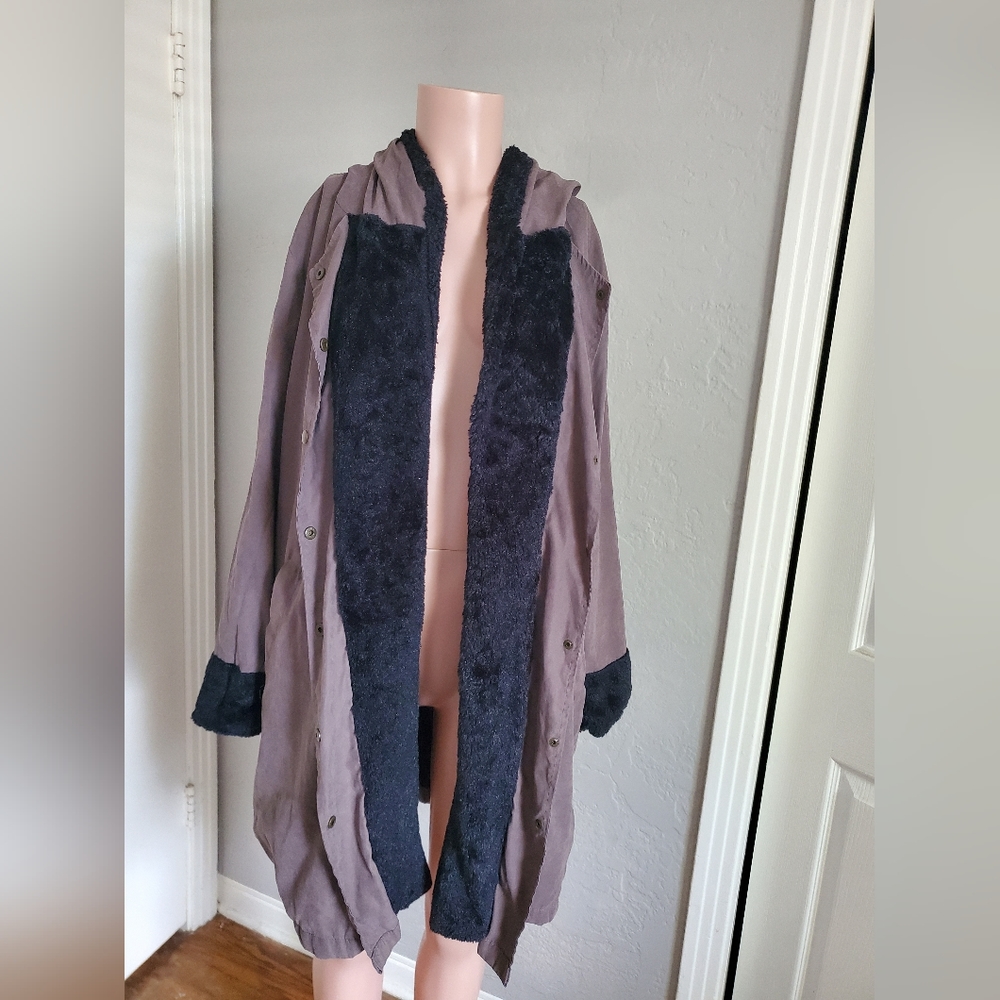 Brown & black coat